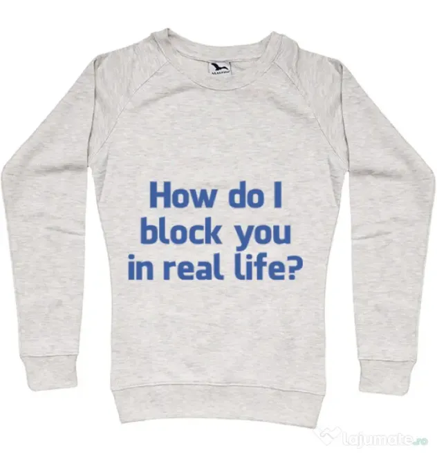 Bluza ADLER dama How do I block you Migdala melanj