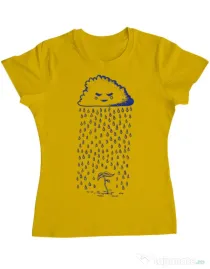 Tricou ADLER dama Something is growing Galben