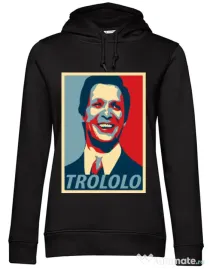 Hoodie dama cu gluga Trololo Negru