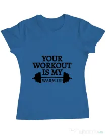 Tricou ADLER dama Your workout Albastru azuriu