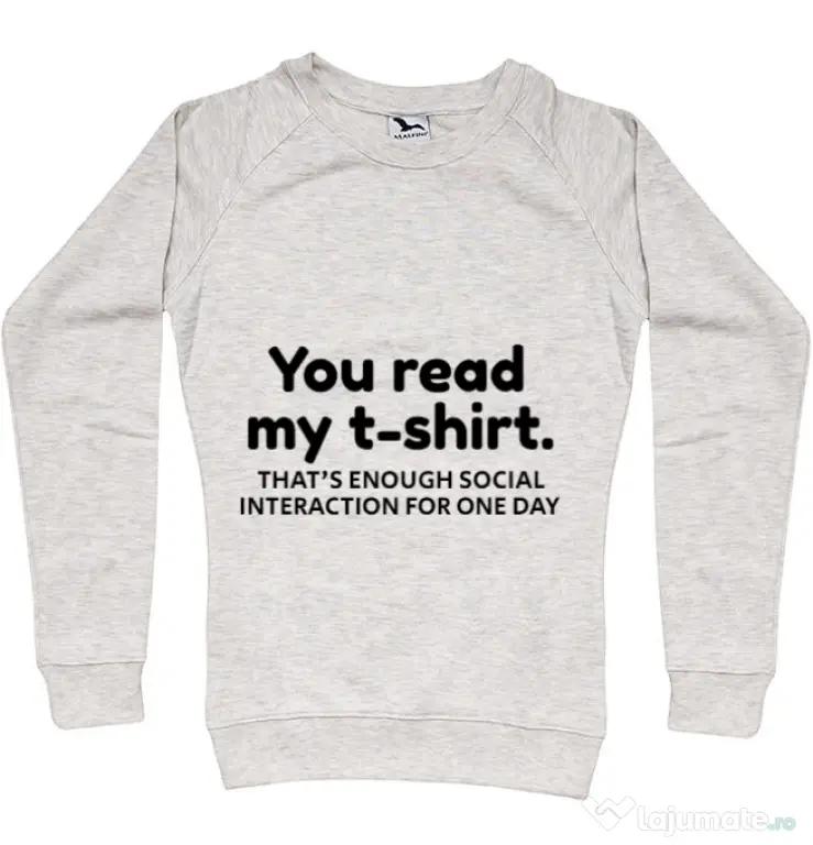 Bluza ADLER dama You read my t-shirt Migdala melanj