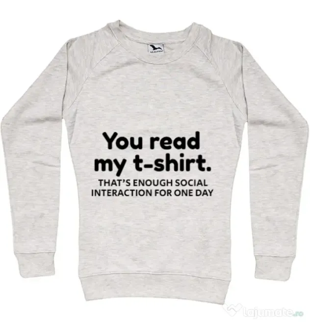 Bluza ADLER dama You read my t-shirt Migdala melanj