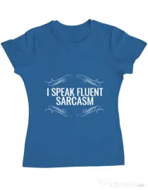 Tricou ADLER dama Sarcasm Albastru azuriu