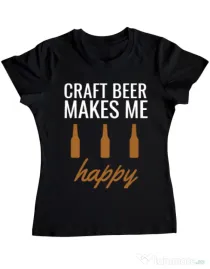 Tricou ADLER dama Craft beer Negru