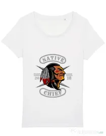 Tricou STANLEY STELLA dama Native chief Alb