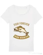 Tricou STANLEY STELLA dama Fish forever Alb