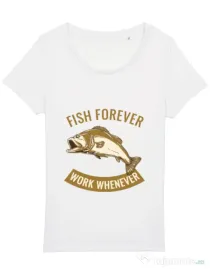 Tricou STANLEY STELLA dama Fish forever Alb