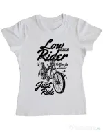Tricou ADLER dama Lowrider Alb