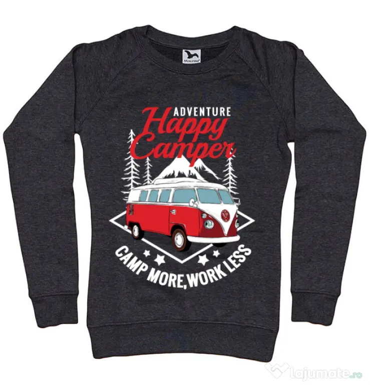 Bluza ADLER dama Happy Negru melanj