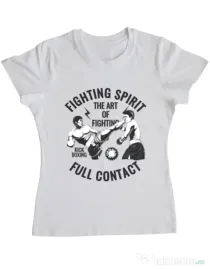 Tricou ADLER dama Kick boxing Alb