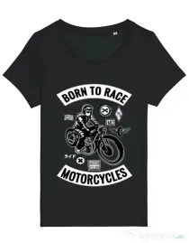 Tricou STANLEY STELLA dama Born to race Negru