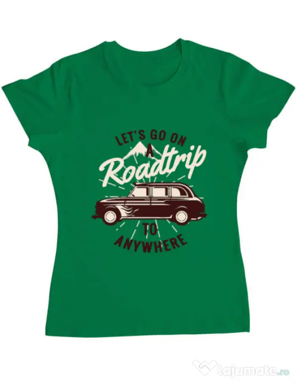 Tricou ADLER dama Roadtrip Verde mediu