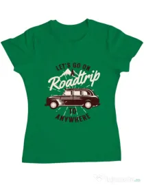 Tricou ADLER dama Roadtrip Verde mediu