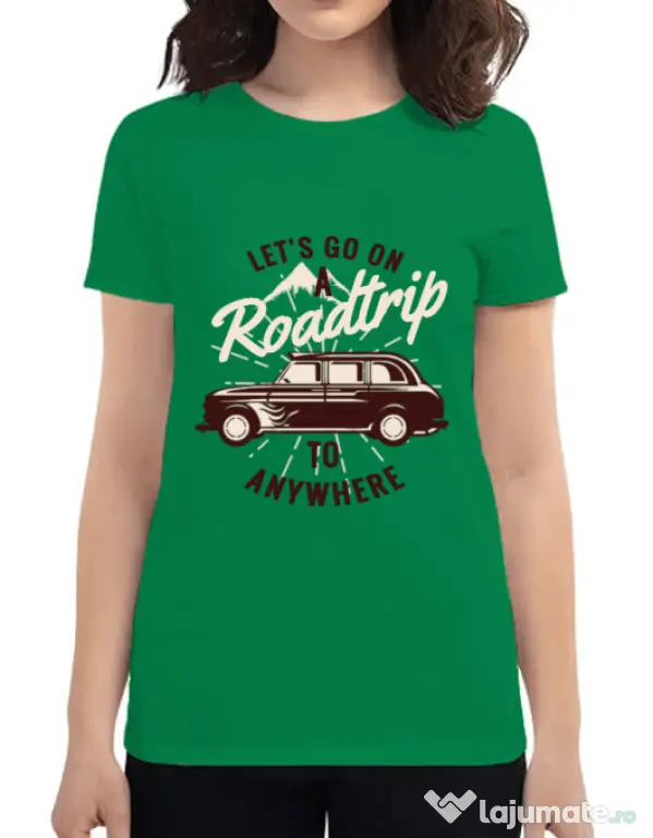 Tricou ADLER dama Roadtrip Verde mediu