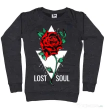 Bluza ADLER dama Lost soul Negru melanj