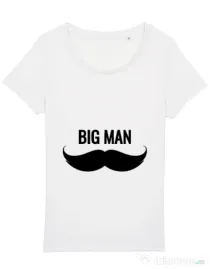 Tricou STANLEY STELLA dama Big man Alb