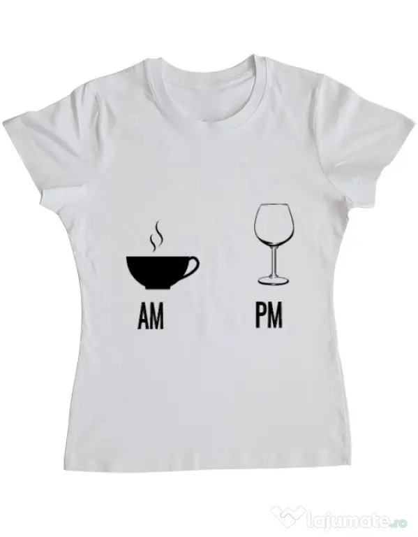 Tricou ADLER dama My days Alb