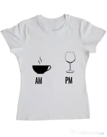 Tricou ADLER dama My days Alb