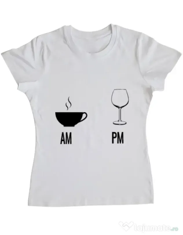 Tricou ADLER dama My days Alb