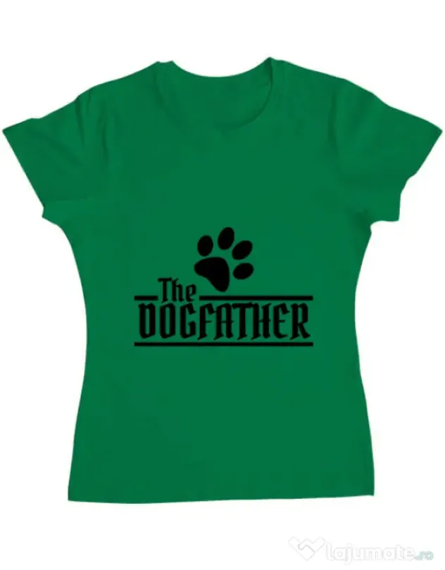 Tricou ADLER dama The dogfather Verde mediu