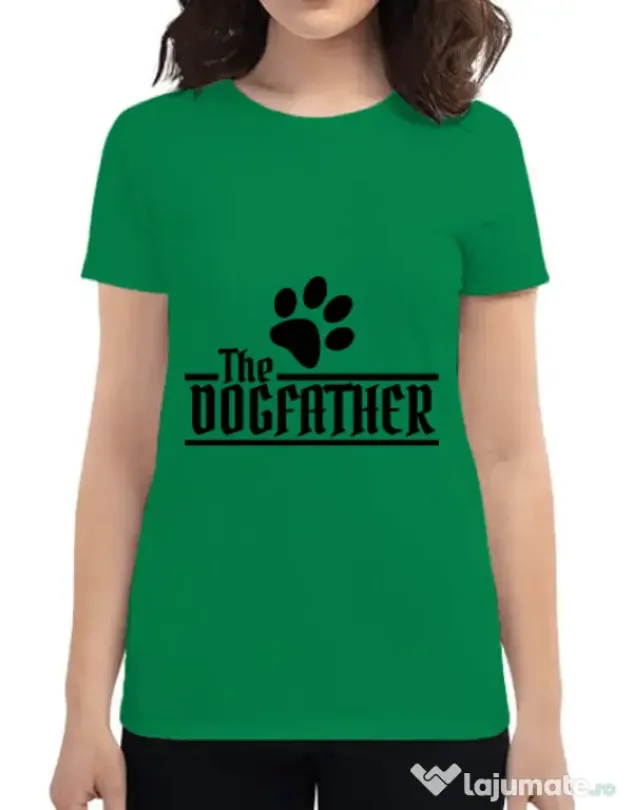 Tricou ADLER dama The dogfather Verde mediu