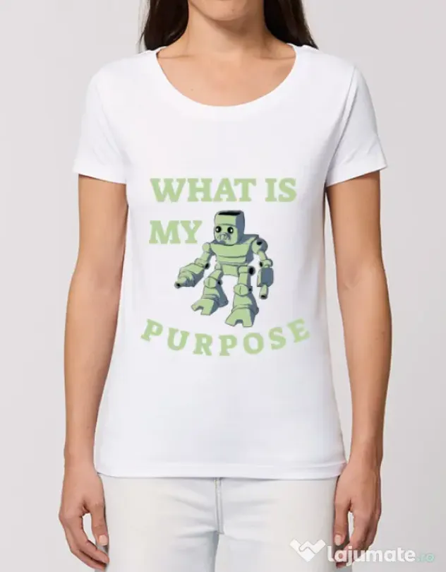 Tricou STANLEY STELLA dama What is my purpose Alb