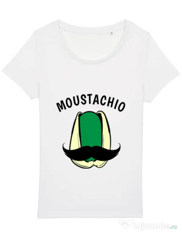 Tricou STANLEY STELLA dama Moustachio Alb