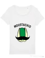Tricou STANLEY STELLA dama Moustachio Alb
