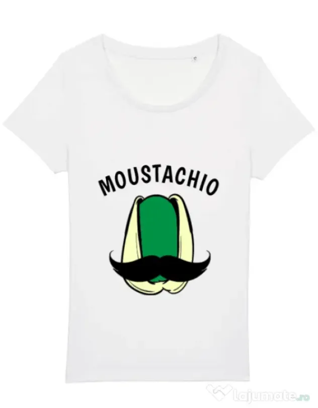Tricou STANLEY STELLA dama Moustachio Alb