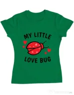 Tricou ADLER dama My little love bug Verde mediu