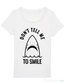 Tricou STANLEY STELLA dama Sad shark Alb