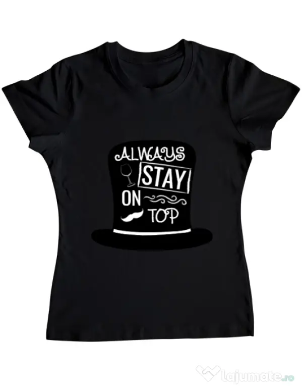 Tricou ADLER dama Stay on top Negru