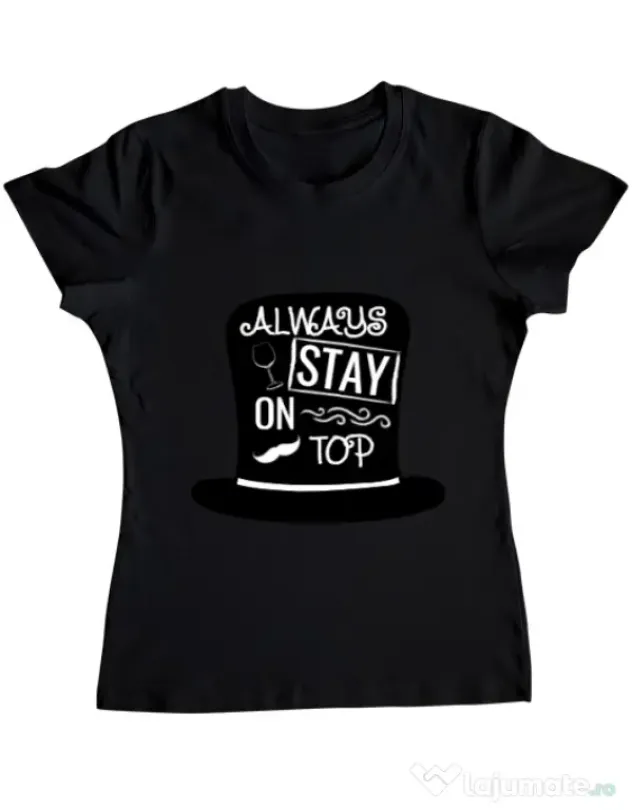 Tricou ADLER dama Stay on top Negru