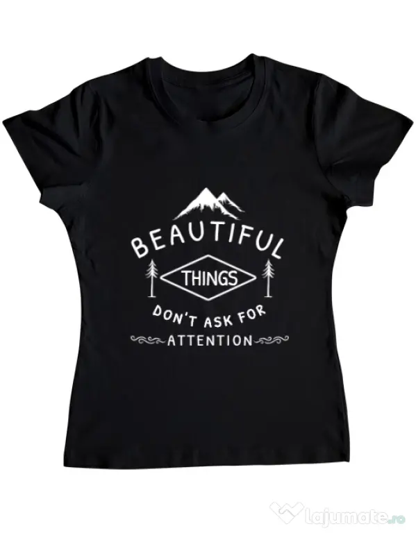 Tricou ADLER dama Beautiful things Negru
