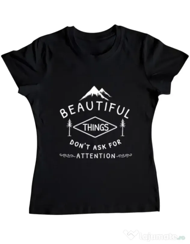 Tricou ADLER dama Beautiful things Negru