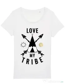 Tricou STANLEY STELLA dama Love my tribe Alb
