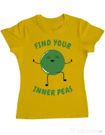 Tricou ADLER dama Inner peas Galben
