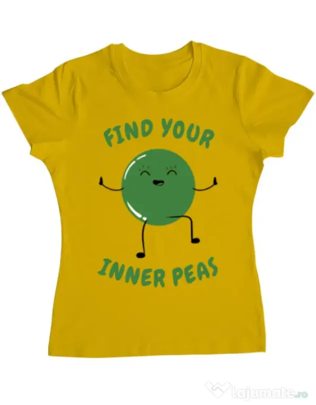 Tricou ADLER dama Inner peas Galben