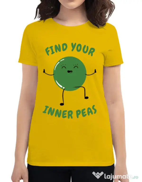 Tricou ADLER dama Inner peas Galben