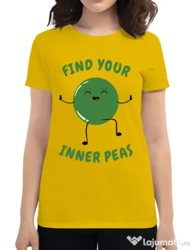 Tricou ADLER dama Inner peas Galben