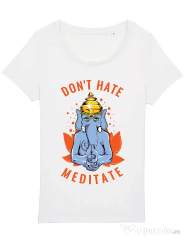 Tricou STANLEY STELLA dama Don’t hate Alb