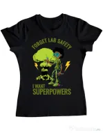 Tricou ADLER dama I want superpowers Negru
