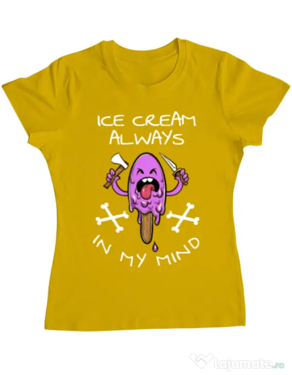 Tricou ADLER dama Always in my mind Galben
