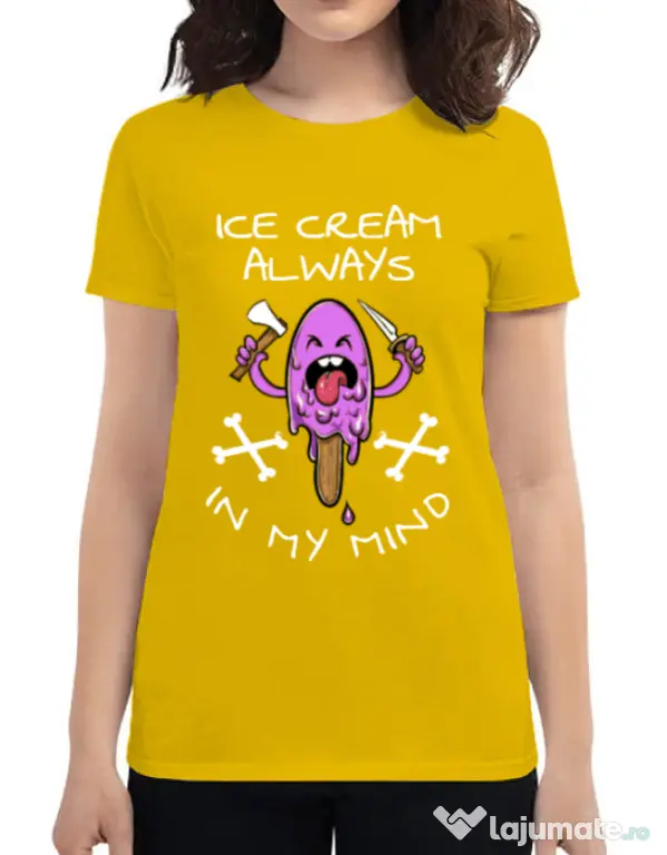 Tricou ADLER dama Always in my mind Galben