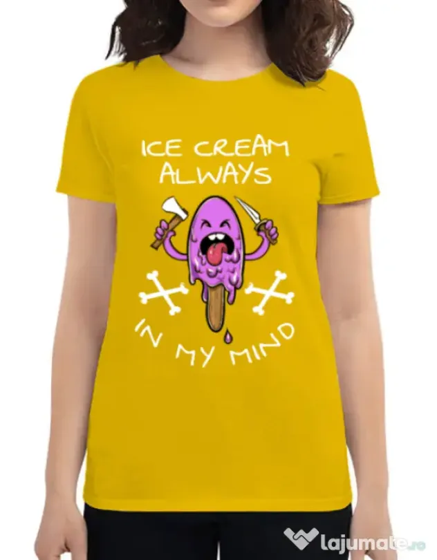Tricou ADLER dama Always in my mind Galben