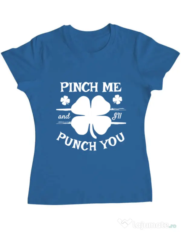 Tricou ADLER dama Pinch me Albastru azuriu