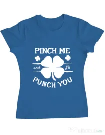 Tricou ADLER dama Pinch me Albastru azuriu