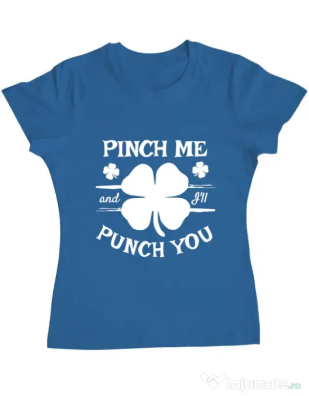 Tricou ADLER dama Pinch me Albastru azuriu