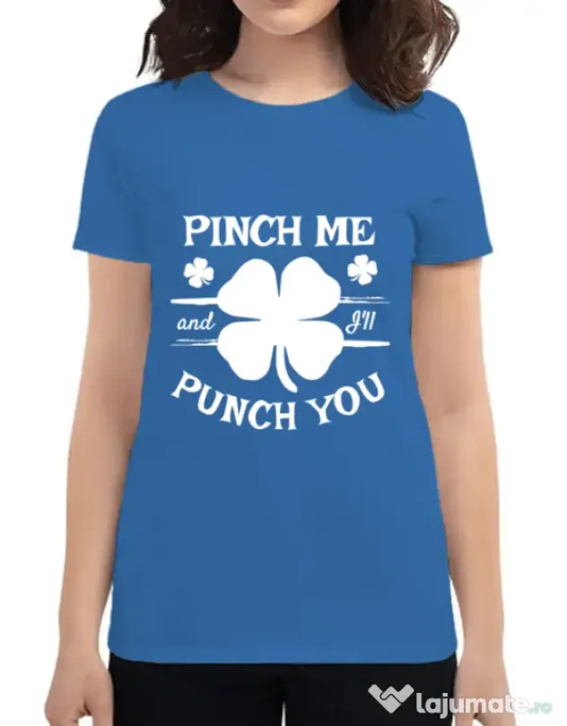 Tricou ADLER dama Pinch me Albastru azuriu