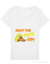 Tricou STANLEY STELLA dama Shut the duck up Alb